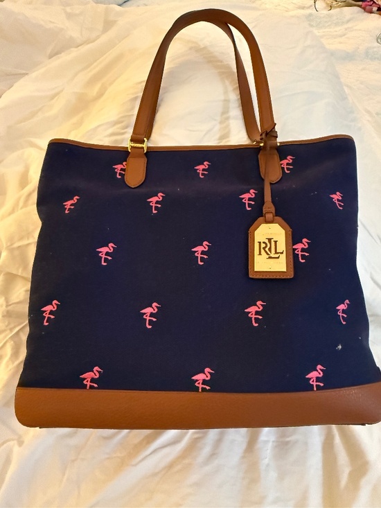 Ralph Lauren Handbags - Ralph Lauren flamingo purse